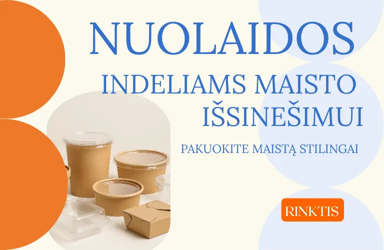 indeliai maisto išisnešimui