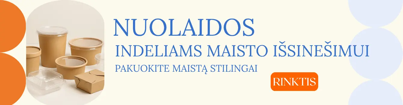 Indeliai maisto išsinešimui